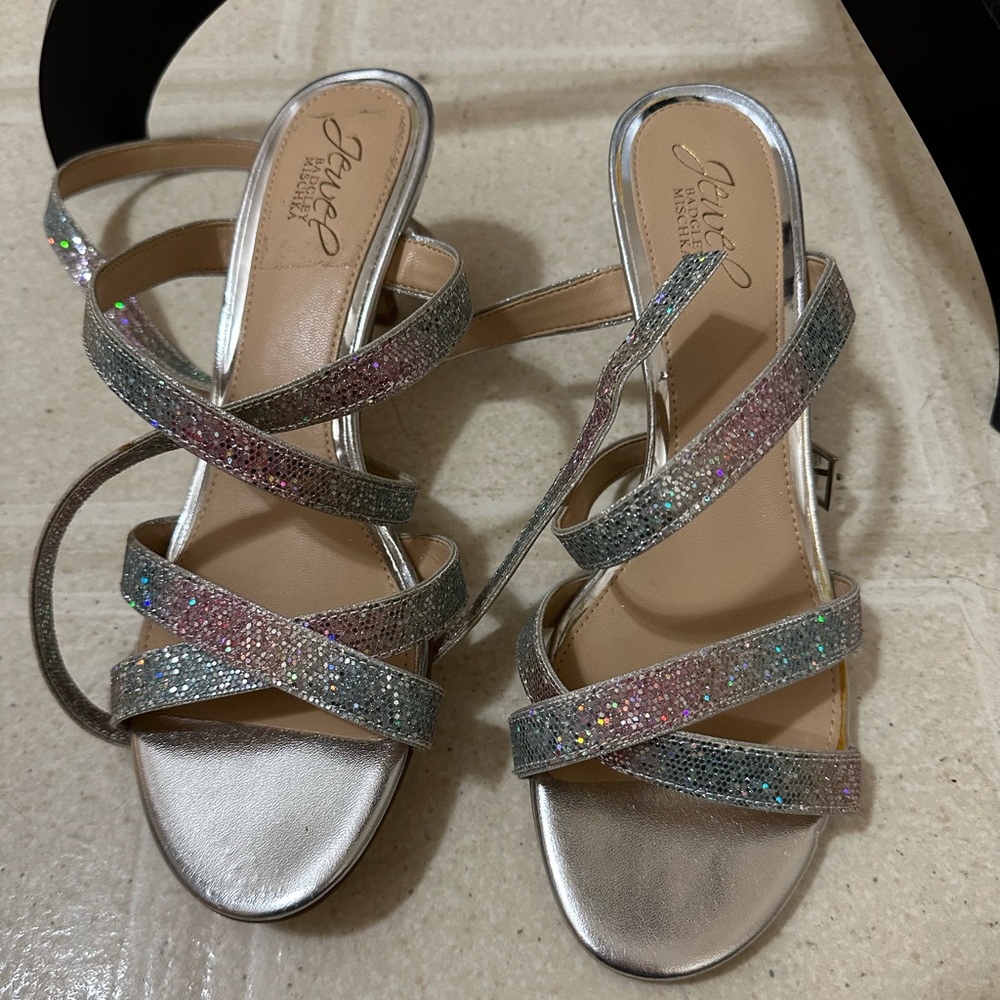 Badgley Mischka Jewel Glitter Heels